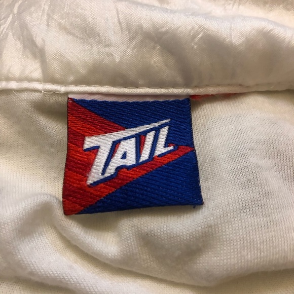 80’s Colorblock Tennis Windbreaker Zip Bomber Athletic Jacket Medium by Tail - Picture 4 of 7